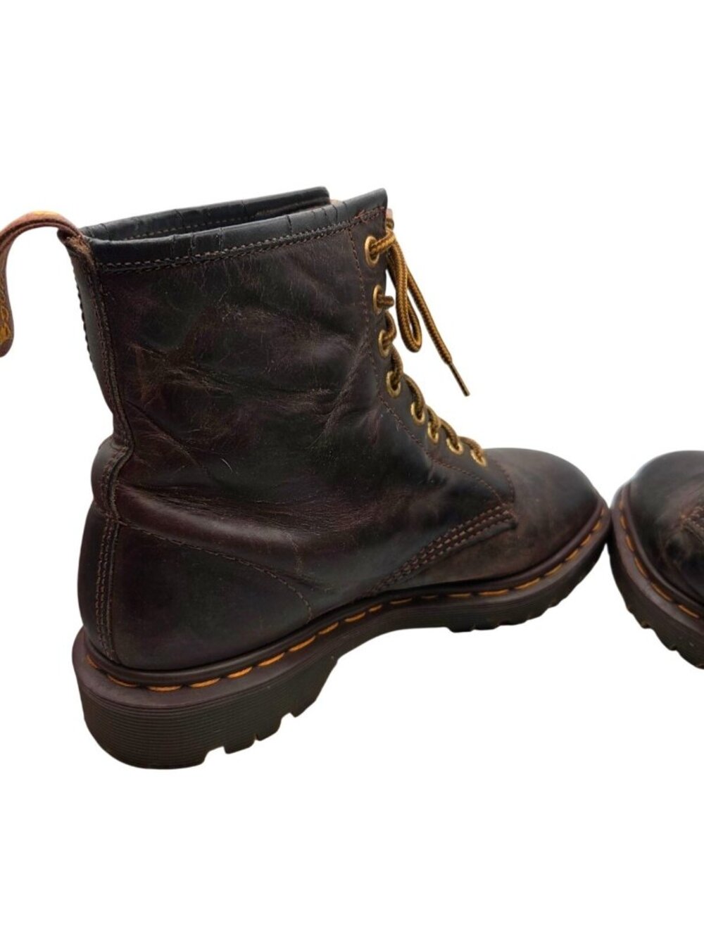 VTG Dr Martens 1460 Bex Crazy Horse Leather Lace Up Boots Brown Size UK 5 US 7 - Picture 6 of 8